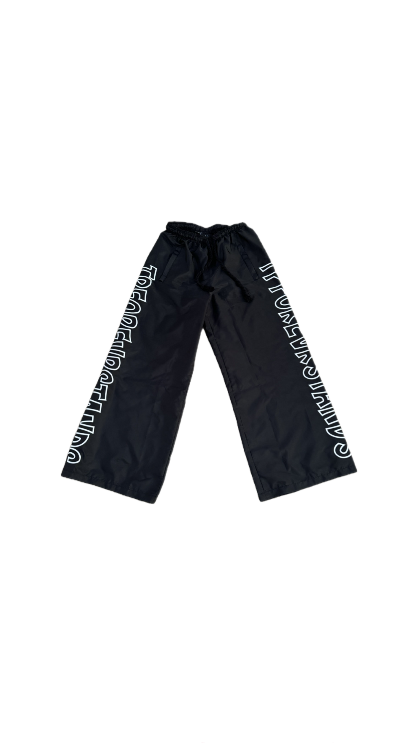 White Tpforevrstands Letter Pants