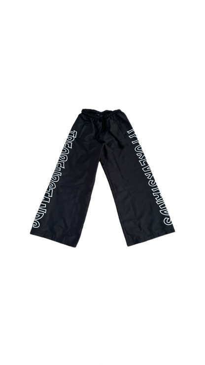 White Tpforevrstands Letter Pants